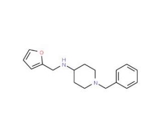 1-Benzyl-N-(2-furylmethyl)piperidin-4-amine - chemical structure image