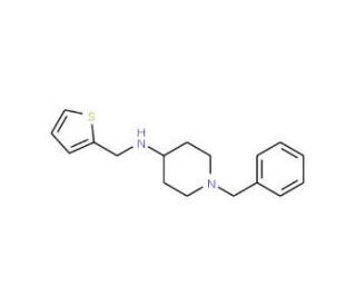 1-Benzyl-N-(thien-2-ylmethyl)piperidin-4-amine - chemical structure image