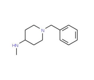(1-Benzyl-piperidin-4-yl)-N-methyl-amine (CAS 7006-50-0) - chemical structure image