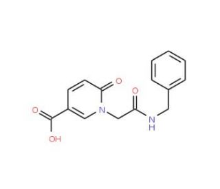 1-(Benzylcarbamoyl-methyl)-6-oxo-1,6-dihydro-pyridine-3-carboxylic acid - chemical structure image