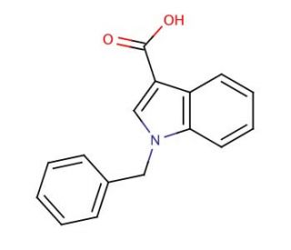 1-Benzylindole-3-carboxylic acid (CAS 27018-76-4) - chemical structure image