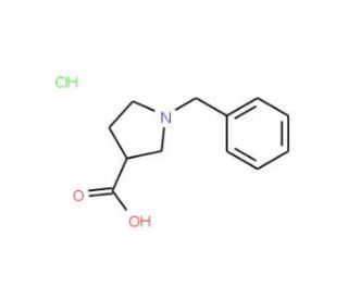 1-Benzylpyrrolidine-3-carboxylic acid hydrochloride (CAS 608142-09-2) - chemical structure image