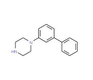 1-Biphenyl-3-yl-piperazine (CAS 115761-61-0) - chemical structure image
