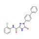 1-(Biphenyl-4-yl)-2,5-dihydro-5-oxo-1H-1,2,4-triazole-3-carboxylic acid (2-chlorophenyl)amide - chemical structure image