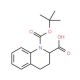 1-Boc-1,2,3,4-Tetrahydro-quinoline-2-carboxylic acid (CAS 123811-87-0) - chemical structure image