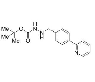 1-Boc-2-[4-(2-pyridinyl)benzylidene]hydrazine (CAS 198904-85-7) - chemical structure image
