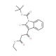 1-Boc-2-Chloro-3-(2-ethoxycarbonyl-acetyl)-indole (CAS 180922-72-9) - chemical structure image
