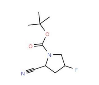 1-Boc-(2S,4S)-2-cyano-4-fluoropyrrolidine (CAS 426844-76-0) - chemical structure image
