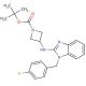 1-Boc-3-[1-(4-fluorobenzyl)-1H-benzoimidazol-2-ylamino]azetidine (CAS 885276-28-8) - chemical structure image