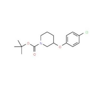 1-Boc-3-(4-chlorophenoxy)piperidine - chemical structure image