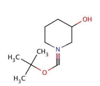 1-Boc-3-hydroxypiperidine (CAS 85275-45-2) - chemical structure image