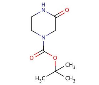 1-Boc-3-oxopiperazine (CAS 76003-29-7) - chemical structure image