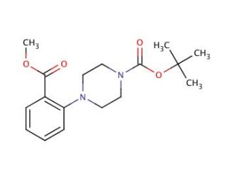 1-Boc-4-(2-methoxycarbonylphenyl)piperazine (CAS 870703-74-5) - chemical structure image