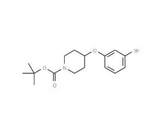 1-BOC-4-(3-bromophenoxy)piperidine (CAS 790667-54-8) - chemical structure image