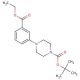 1-Boc-4-[3-(ethoxycarbonyl)phenyl]piperazine (CAS 261925-94-4) - chemical structure image