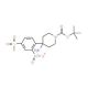 1-BOC-4-[4-(Methylsulfonyl)-2-nitrophenyl]-piperidin-4-amine - chemical structure image