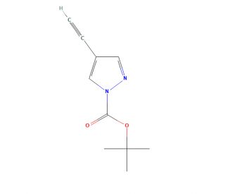 1-Boc-4-ethynyl-1H-pyrazole (CAS 1093193-29-3) - chemical structure image