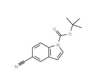 1-BOC-5-cyanoindole (CAS 475102-10-4) - chemical structure image