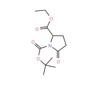 1-Boc-D-Pyroglutamic acid ethyl ester (CAS 144978-35-8) - chemical structure image