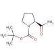 1-Boc-L-prolinamide (CAS 35150-07-3) - chemical structure image