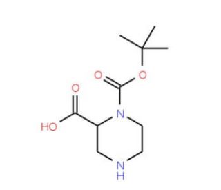 1-Boc-piperazine-2-carboxylic acid (CAS 1214196-85-6) - chemical structure image