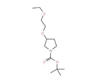 1-Boc-(R)-3-(2-ethoxyethoxy)pyrrolidine - chemical structure image