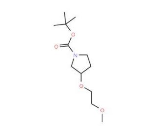 1-Boc-(R)-3-(2-methoxyethoxy)pyrrolidine - chemical structure image