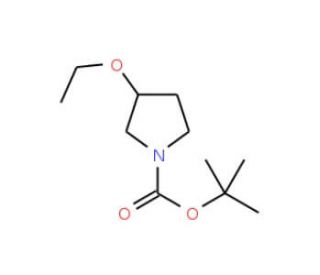 1-Boc-(R)-3-ethoxypyrrolidine - chemical structure image