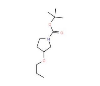 1-Boc-(R)-3-(n-propoxy)pyrrolidine - chemical structure image