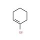 1-Bromo-1-cyclohexene (CAS 2044-08-8) - chemical structure image