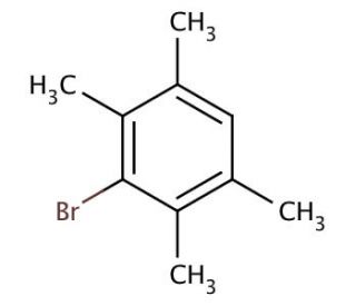 1-Bromo-2,3,5,6-tetramethylbenzene (CAS 1646-53-3) - chemical structure image