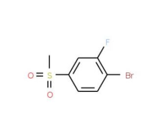 1-Bromo-2-fluoro-4-(methylsulfonyl)benzene (CAS 1032825-02-7) - chemical structure image
