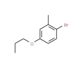 1-Bromo-2-methyl-4-propoxybenzene (CAS 1133116-39-8) - chemical structure image