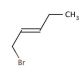 1-Bromo-2-pentene, predominantly trans (CAS 7348-71-2) - chemical structure image