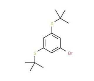 1-Bromo-3,5-bis(tert-butylthio)benzene (CAS 795274-44-1) - chemical structure image