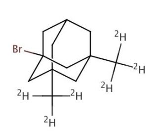 1-Bromo-3,5-dimethyladamantane-d6 (CAS 1189429-92-2) - chemical structure image