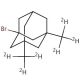 1-Bromo-3,5-dimethyladamantane-d6 (CAS 1189429-92-2) - chemical structure image