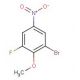 1-Bromo-3-fluoro-2-methoxy-5-nitrobenzene, 2-Bromo-6-fluoro-4-nitroanisole (CAS 875664-36-1) - chemical structure image