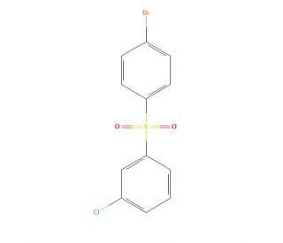 1- Bromo-4-[(3-chlorophenyl) sulfonyl]-benzene (CAS 331765-58-3) - chemical structure image