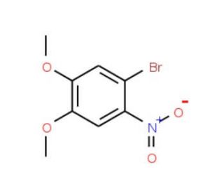 1-Bromo-4,5-dimethoxy-2-nitrobenzene (CAS 51072-66-3) - chemical structure image