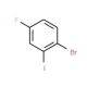 1-Bromo-4-fluoro-2-iodobenzene (CAS 202865-72-3) - chemical structure image
