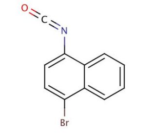 1-Bromo-4-isocyanatonaphthalene (CAS 1591-96-4) - chemical structure image