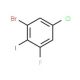 1-Bromo-5-chloro-3-fluoro-2-iodobenzene (CAS 201849-16-3) - chemical structure image