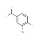 1-Bromo-5-(difluoromethyl)-2-fluorobenzene (CAS 886509-99-5) - chemical structure image