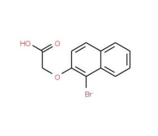 (1-Bromo-naphthalen-2-yloxy)-acetic acid (CAS 41791-59-7) - chemical structure image