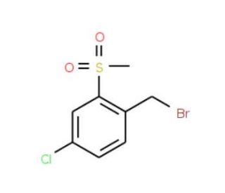 1-(Bromomethyl)-4-chloro-2-(methylsulfonyl)benzene (CAS 849035-64-9) - chemical structure image