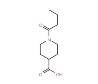 1-butanoylpiperidine-4-carboxylic acid - chemical structure image