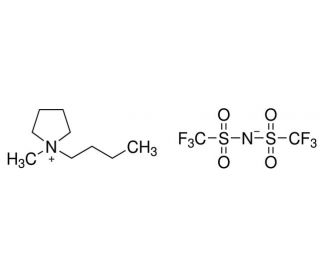 1-Butyl-1-methylpyrrolidinium bis(trifluoromethylsulfonyl)imide (CAS 223437-11-4) - chemical structure image