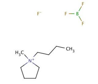 1-Butyl-1-methylpyrrolidinium tetrafluoroborate (CAS 345984-11-4) - chemical structure image