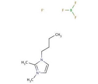 1-Butyl-2,3-dimethylimidazolium tetrafluoroborate (CAS 402846-78-0) - chemical structure image